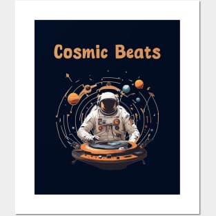 Dj Astronaut in space Posters and Art